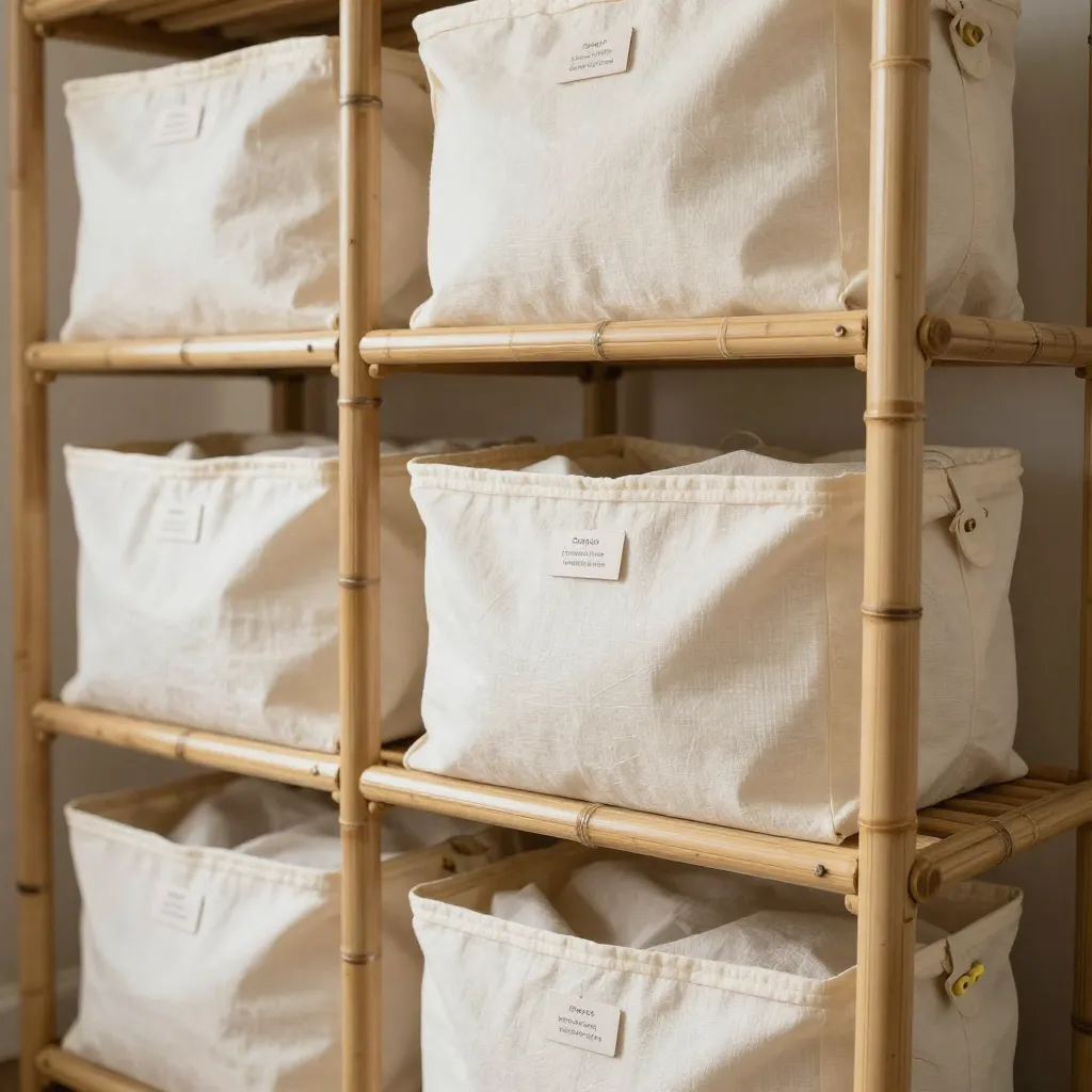 Optimized storage space with organized items